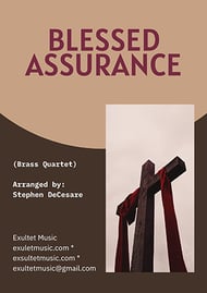 Blessed Assurance (Brass Quartet and Piano) P.O.D. cover Thumbnail